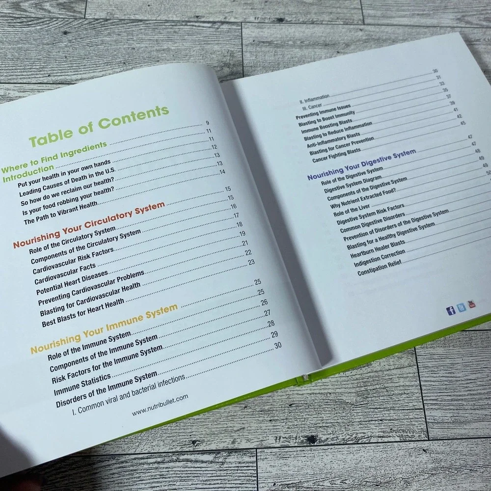 Nutribullet Bundle‎ - Natural Healing Foods and User Guide Recipe Book Set
